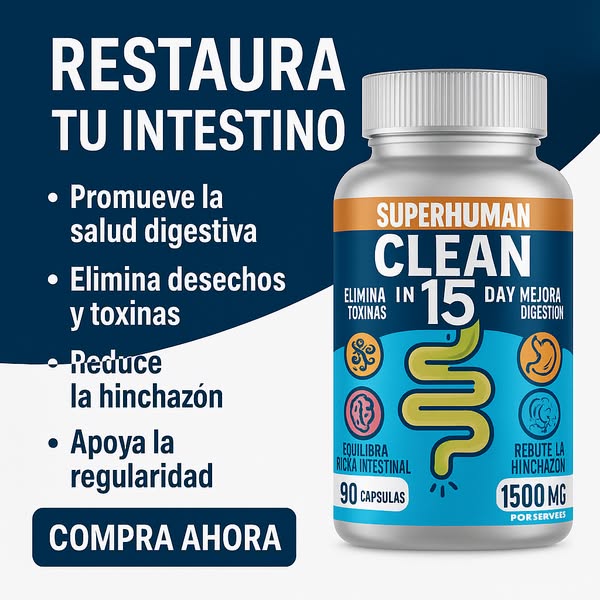 LIMPIEZA COMPLETA ESTOMACAL EN 15 DÍAS DETOX CLEAN15™ ⭐⭐⭐⭐⭐