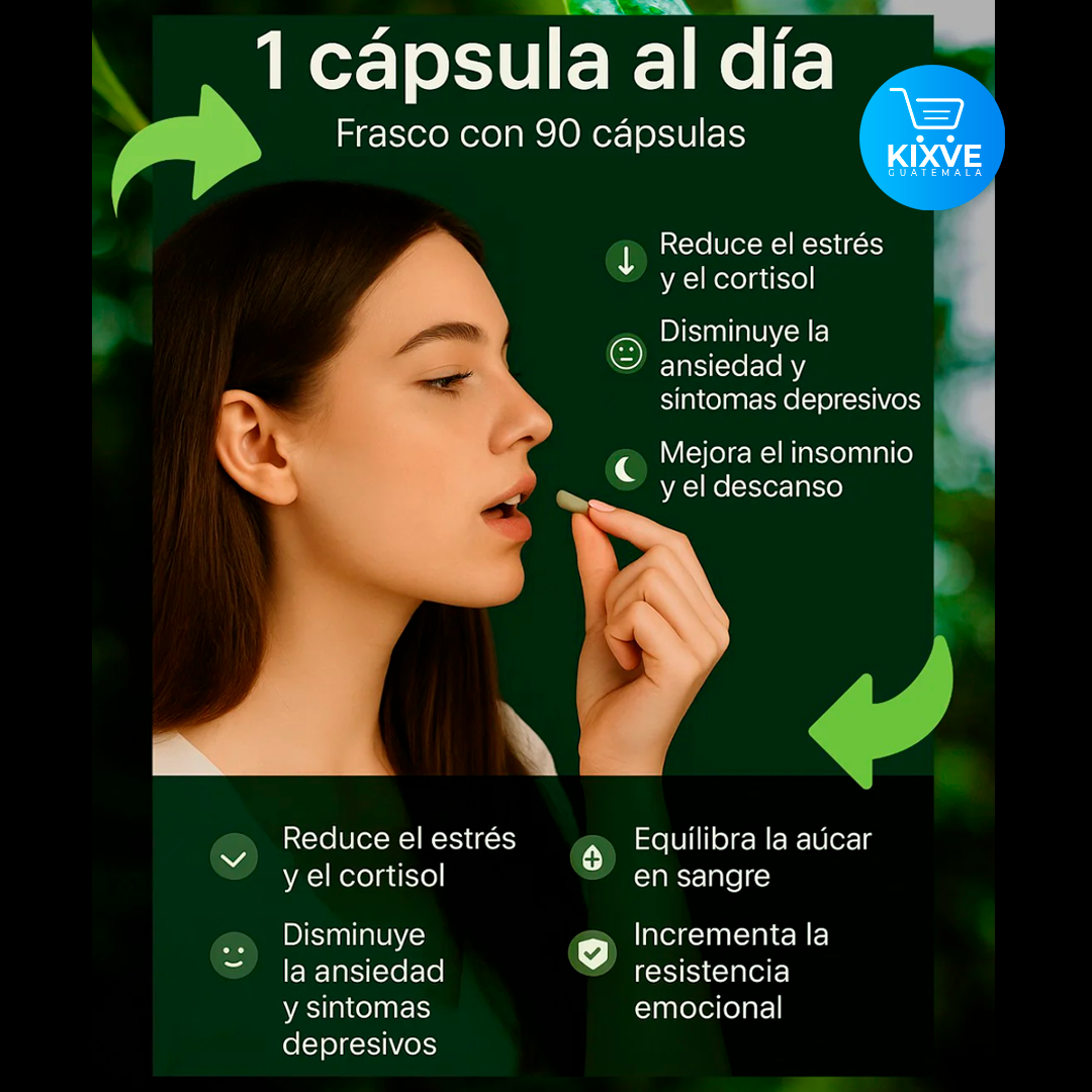 ASHWAGANDHA SUPLEMENTO 100% NATURAL ASHAGO™ ⭐️⭐️⭐️⭐️⭐️